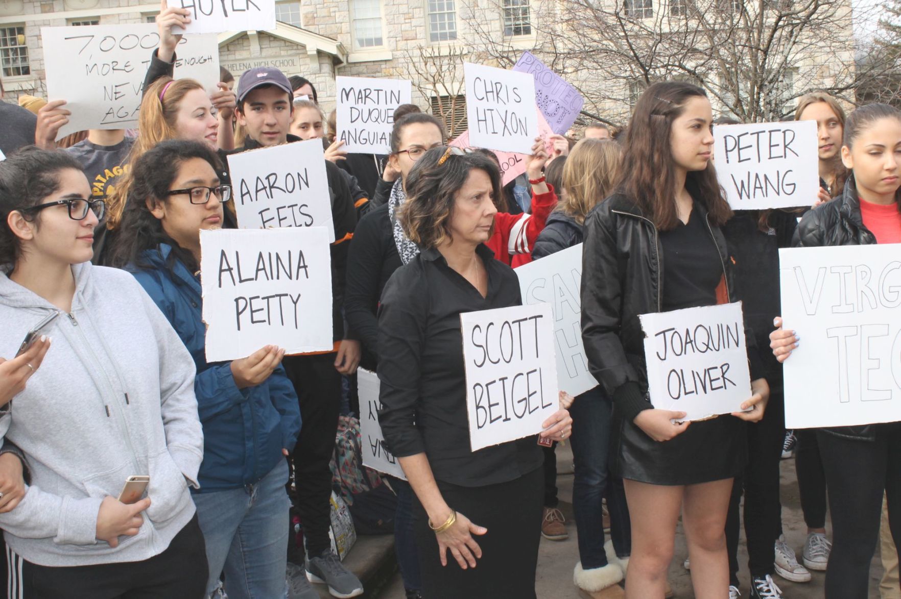 Students join national walkout on Wednesday morning